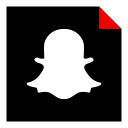 brand, logo, media, snapchat, social svg vector icon