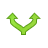 arrow,split,split up,up,ascend,rise,ascending,upload,increase icon