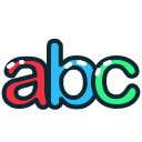 abc, letter, letters, lowercase svg vector icon