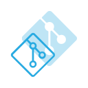 git, logo, media, social svg vector icon