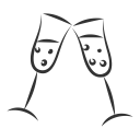 celebration, christmas, gift, present, stemware, wineglass, xmas svg vector icon