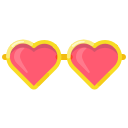 glasses, hearts, layer, love, photo, pink, spectacles svg vector icon