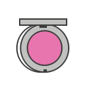 beauty, bronzator, care, cheeks, fashion, makeup svg vector icon