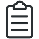 clipboard, list, pages, paper svg vector icon