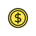 bank, cash, coin, dollar, money, payment svg vector icon