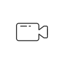 received video, record, snapchat, video svg vector icon