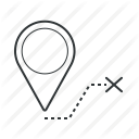 destination, direction, gps, location, navigation, pin, pointer icon