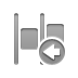 distribute,horizontal,left icon