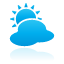 blue, cloudy, weather icon