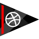 dirbbble, media, online, social svg vector icon
