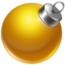ball,yellow,christmas,orange icon
