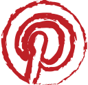 drawn, grunge, line, media, pinterest, social svg vector icon