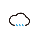 cloud, drizzel, rain, weather svg vector icon