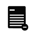 delete, document, documents, file, page, paper icon
