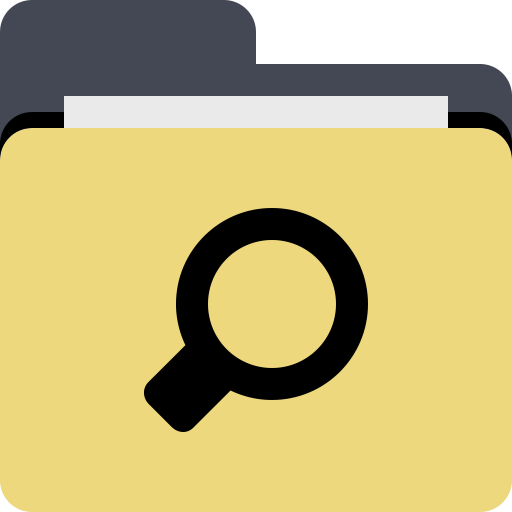 Folder Search svg vector icon