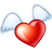 flying,heart,valentine,love icon