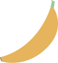 banana, fruit svg vector icon