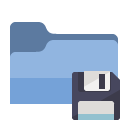 folder,diskette icon