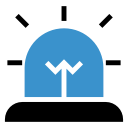 emergency, light, police, security svg vector icon