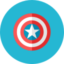 captain, shield svg vector icon