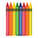 colors, crayons svg vector icon