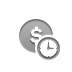 coin,dollar,clock icon
