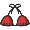 bikini, clothes, fashion, female, holidays, summertime, swimsuit svg vector icon