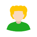 carrot top, girl, lady, user, woman svg vector icon