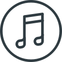 itunes, logo, media, social svg vector icon