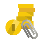 coin,attachment icon