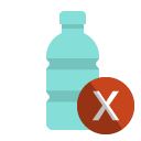 plastic,bottle,cross icon