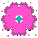 abstract ecology, abstraction, environmental, flower, leaves, shape, voilet svg vector icon