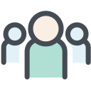 general, group, office, personal, relation, team, team structure svg vector icon