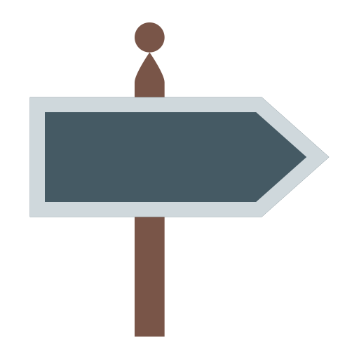 Signpost svg vector icon
