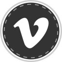media, online, social, vimeo svg vector icon