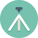 photography, tripod svg vector icon