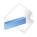 blue, document, minus icon