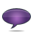 bubble, speech, violet icon