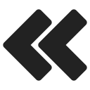 arrow, bt, double, left, move, navigation svg vector icon