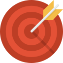 arrow, target icon
