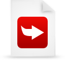document, file, paper, red icon