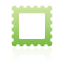 green, stamp icon