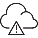 avalanche danger, caution, cloud, smoothness, weather svg vector icon