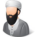 male, muslim icon
