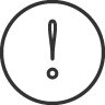 circle, exclamation icon