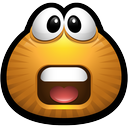avatar, brown, monster, monsters, shocked, shouting, yellow icon