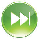 fast, forward, green icon