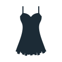 clothes, clothing, fabric, night, romantic, sexy, woman svg vector icon
