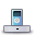 apple, blue, dock, ipod icon