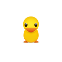 animal, bird, ducky, twitter, yellow icon